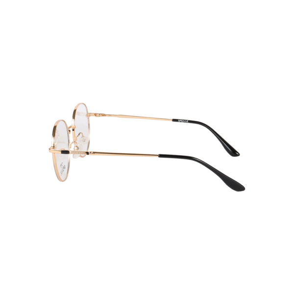 SpexVue | Full Rim Black Gold | Oval For Women | Eyeglassess|Computer Glasses|Blue Ray Protective(BlueCut) - Image 4