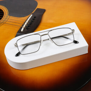 SpexVue  | Full Rim Silver Black | Wayfarer For Men & Women | Eyeglassess