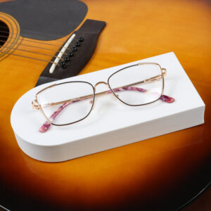 SpexVue  | Full Rim Black Gold | Cateye For Women | Eyeglassess