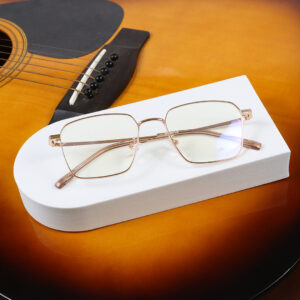 SpexVue | Full Rim Gold | Wayfarer For Men & Women | Eyeglassess|Computer Glasses|Blue Ray Protective(BlueCut)