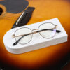 SpexVue | Full Rim Black Gold | Oval For Women | Eyeglassess|Computer Glasses|Blue Ray Protective(BlueCut)