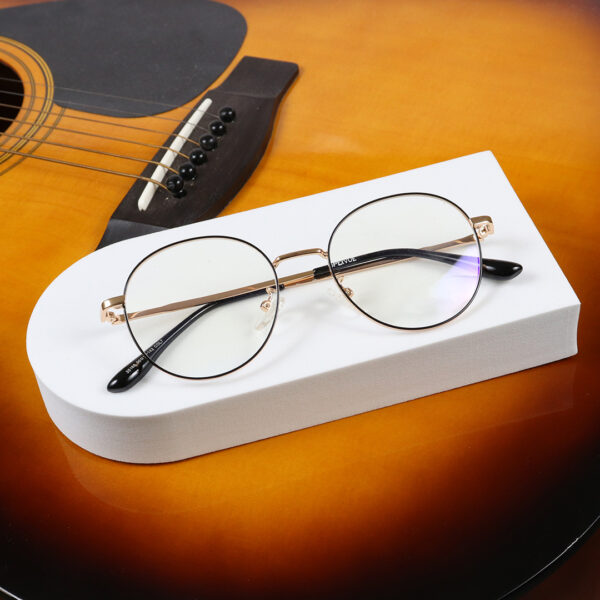 SpexVue  | Full Rim Black Gold | Oval For Women | Eyeglassess