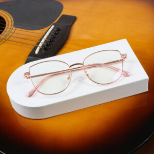 SpexVue | Full Rim Rose Gold | Cateye For Women | Eyeglassess|Computer Glasses|Blue Ray Protective(BlueCut)