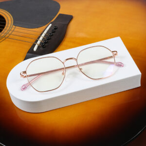 SpexVue  | Full Rim Gold | Hexa For Men & Women | Eyeglassess