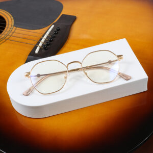 SpexVue  | Full Rim Gold | Hexa For Men & Women | Eyeglassess