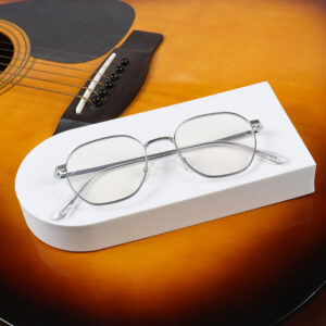 SpexVue  | Full Rim Silver Grey | Hexa For Men & Women | Eyeglassess
