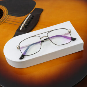 SpexVue  | Full Rim Silver Black | Wayfarer For Men & Women | Eyeglassess