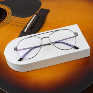 SpexVue  | Full Rim Gunmetal | Aviator For Men & Women | Eyeglassess