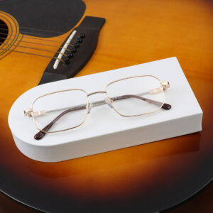 SpexVue | Full Rim Gold | Wayfarer For Men & Women | Eyeglassess|Computer Glasses|Blue Ray Protective(BlueCut)