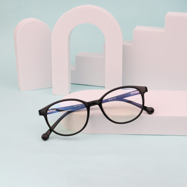 SpexVue | Full Rim Black | Oval For Kids | Eyeglassess|Computer Glasses|Blue Ray Protective(BlueCut)