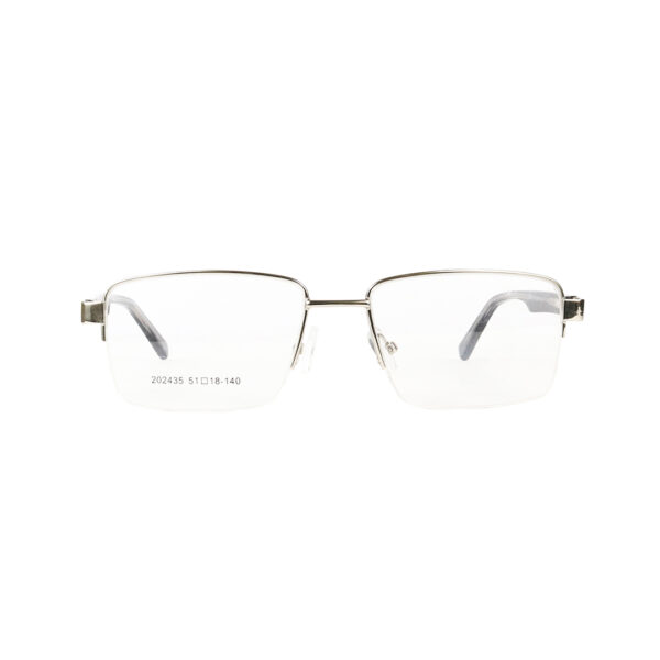 SpexVue  | Half Rim  Silver | Rectangle For Men & Women | Eyeglassess - Image 2