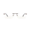 SpexVue | Rim Less Brown | Rectangle For Men & Women | Eyeglassess|Computer Glasses|Blue Ray Protective(BlueCut) - Image 2