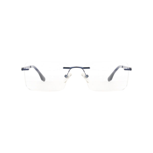 SpexVue | Rim Less Blue | Rectangle For Men & Women | Eyeglassess|Computer Glasses|Blue Ray Protective(BlueCut) - Image 2