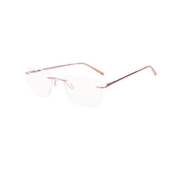 SpexVue | Rim Less Pink | Wayfarer For Women | Eyeglassess|Computer Glasses|Blue Ray Protective(BlueCut) - Image 3