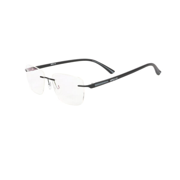 SpexVue | Rim Less Black | Rectangle For Men & Women | Eyeglassess|Computer Glasses|Blue Ray Protective(BlueCut) - Image 3