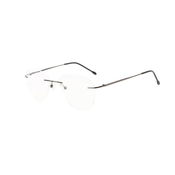 SpexVue | Rim Less Gunmetal | Aviator For Men & Women | Eyeglassess|Computer Glasses|Blue Ray Protective(BlueCut) - Image 3