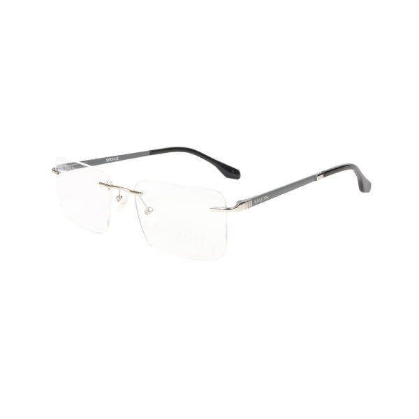 SpexVue | Rim Less Silver | Rectangle For Men & Women | Eyeglassess|Computer Glasses|Blue Ray Protective(BlueCut) - Image 3
