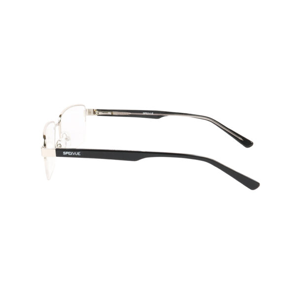 SpexVue  | Half Rim  Silver | Rectangle For Men & Women | Eyeglassess - Image 4