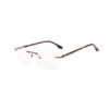 SpexVue | Rim Less Brown | Rectangle For Men & Women | Eyeglassess|Computer Glasses|Blue Ray Protective(BlueCut) - Image 3