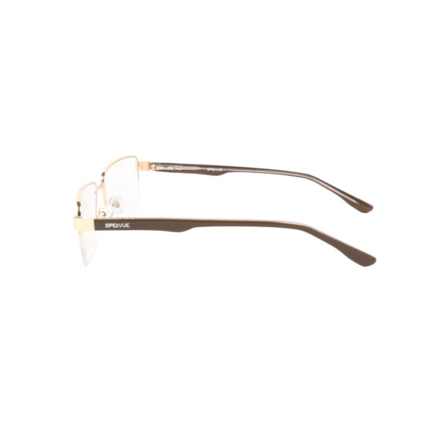 SpexVue  | Half Rim  Gold | Rectangle For Men & Women | Eyeglassess - Image 4