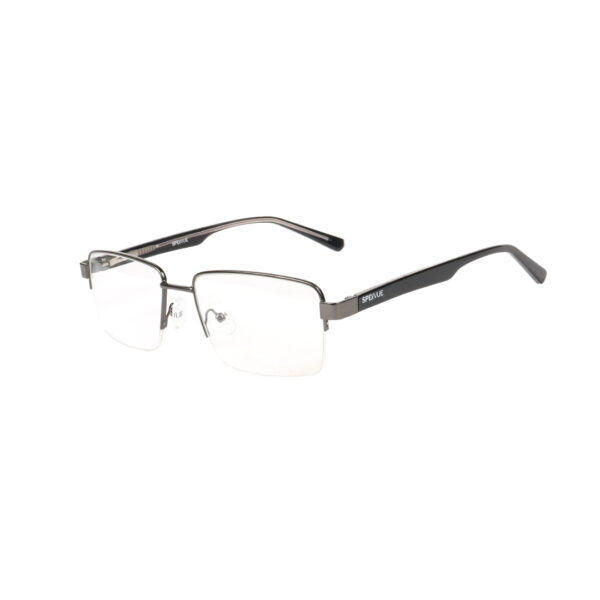 SpexVue | Half Rim Gunmetal | Rectangle For Men & Women | Eyeglassess|Computer Glasses|Blue Ray Protective(BlueCut) - Image 3