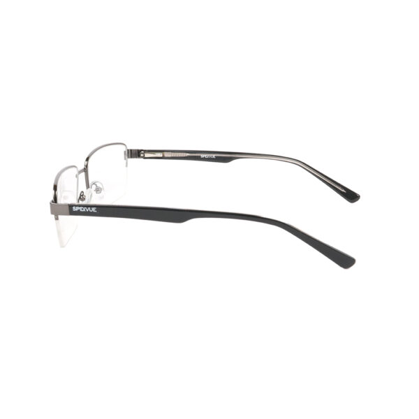 SpexVue  | Half Rim  Gunmetal | Rectangle For Men & Women | Eyeglassess - Image 4