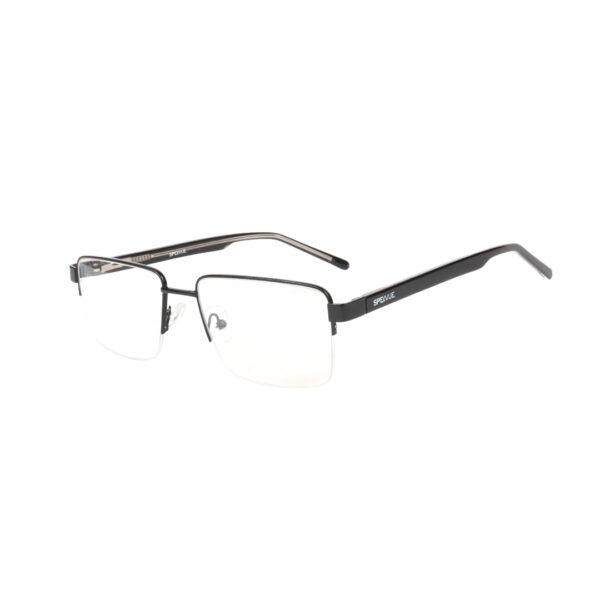 SpexVue  | Half Rim  Black | Rectangle For Men & Women | Eyeglassess - Image 3