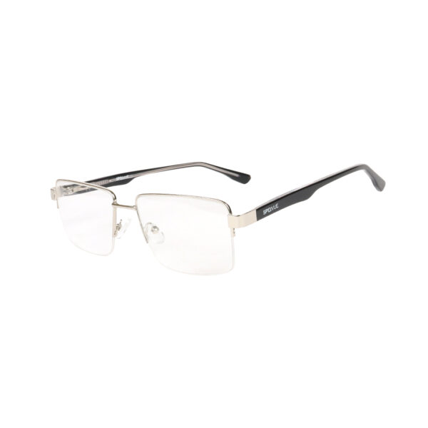 SpexVue  | Half Rim  Silver | Rectangle For Men & Women | Eyeglassess - Image 3