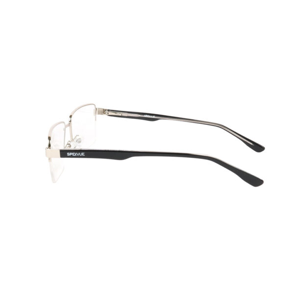SpexVue  | Half Rim  Silver | Rectangle For Men & Women | Eyeglassess - Image 4