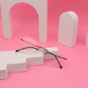 SpexVue | Rim Less Gunmetal | Aviator For Men & Women | Eyeglassess