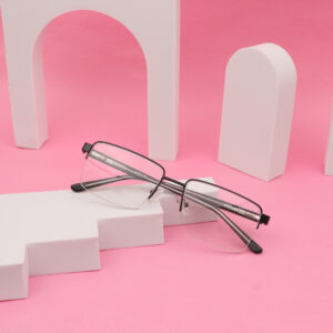 SpexVue  | Half Rim  Black | Rectangle For Men & Women | Eyeglassess