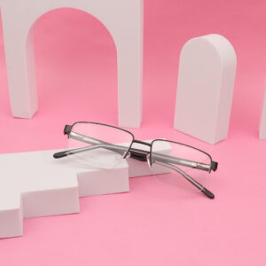 SpexVue  | Half Rim  Black | Rectangle For Men & Women | Eyeglassess