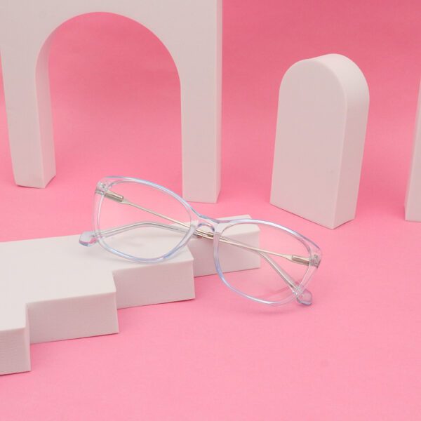 SpexVue | Full Rim Transparent Blue | Cateye For Women | Eyeglassess
