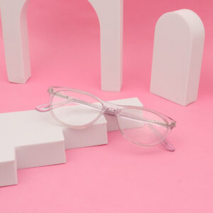 SpexVue  | Full Rim Transparent Purple | Cateye For Women | Eyeglassess