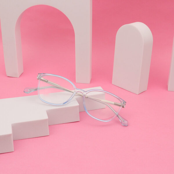 SpexVue | Full Rim Transparent Blue | Cateye For Women | Eyeglassess