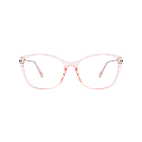 SpexVue | Full Rim Transparent Pink | Cateye For Women | Eyeglassess - Image 2