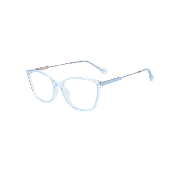 SpexVue | Full Rim Transparent Blue | Cateye For Women | Eyeglassess|Computer Glasses|Blue Ray Protective(BlueCut) - Image 3