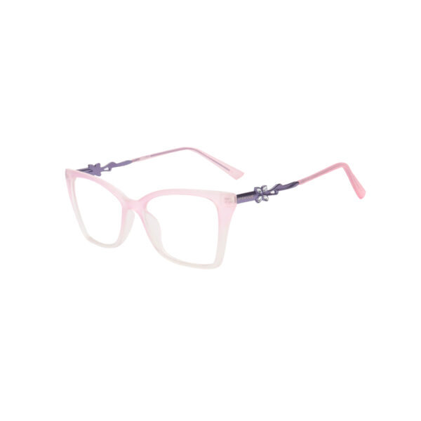 SpexVue | Full Rim Transparent Purple | Cateye For Women | Eyeglassess|Computer Glasses|Blue Ray Protective(BlueCut) - Image 3
