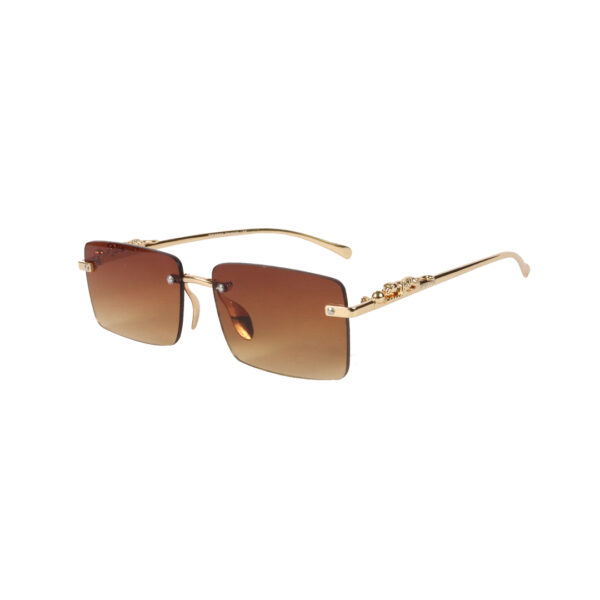 SpexVue  | Rim Less  Gold | Rectangle For Men & Women | Sunglass - Image 4