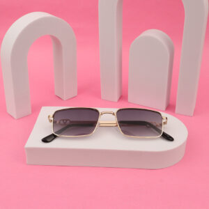 SpexVue  | Full Rim  Gold | Rectangle For Men & Women | Sunglass