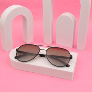 SpexVue  | Full Rim  Gold Black | Aviator For Men & Women | Sunglass