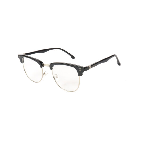 SpexVue | Full Rim Silver Black Clipon | Clubmaster For Men & Women | Eyeglassess|Computer Glasses|Blue Ray Protective(BlueCut) - Image 3