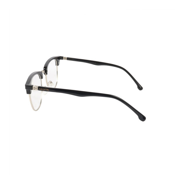 SpexVue | Full Rim Silver Black Clipon | Clubmaster For Men & Women | Eyeglassess|Computer Glasses|Blue Ray Protective(BlueCut) - Image 4