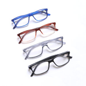 SpexVue Full Rim Blue Reading Rectangle For Adults|Near Reading Glasses|All Power